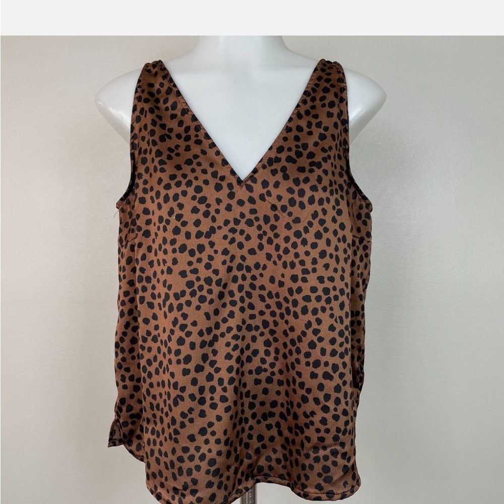 Old Navy Brown and Black Leopard Camisole